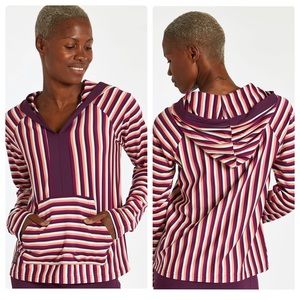 Oiselle Stripe Love Hoodie